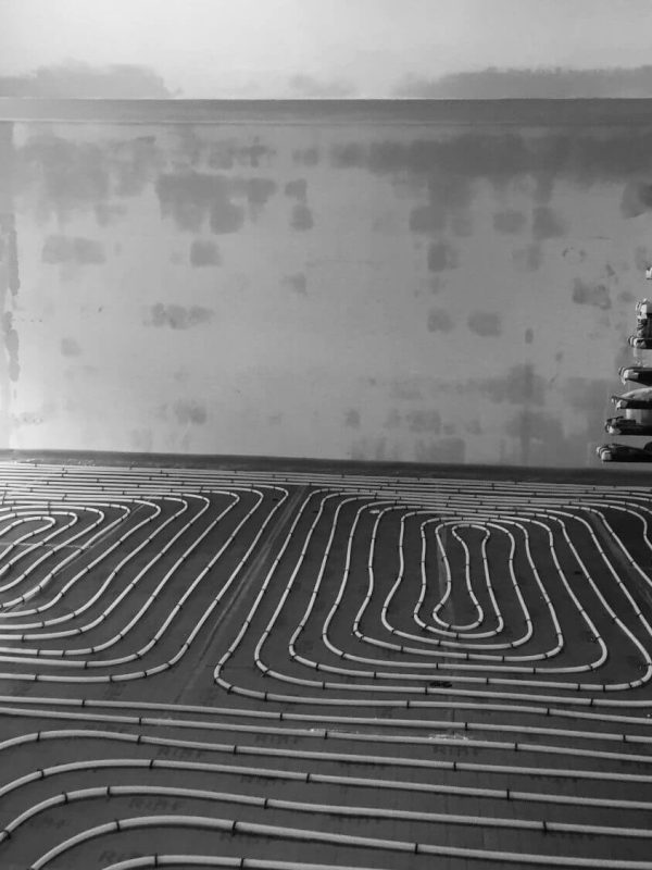 Fußbodenheizung, Neubau, Heizkreisverteiler, Stellantriebe, Flächenheizung - Merzenich