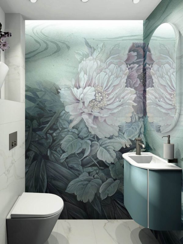 project plus GmbH Merzenich Düren Stolberg Badplanung 3D Visualisierung Badsanierung Baddesign Tapete im Bad Gessi Burgbad Duravit